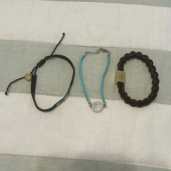 Rustic cuff set of 3 bracelets - Picture 1 of 9